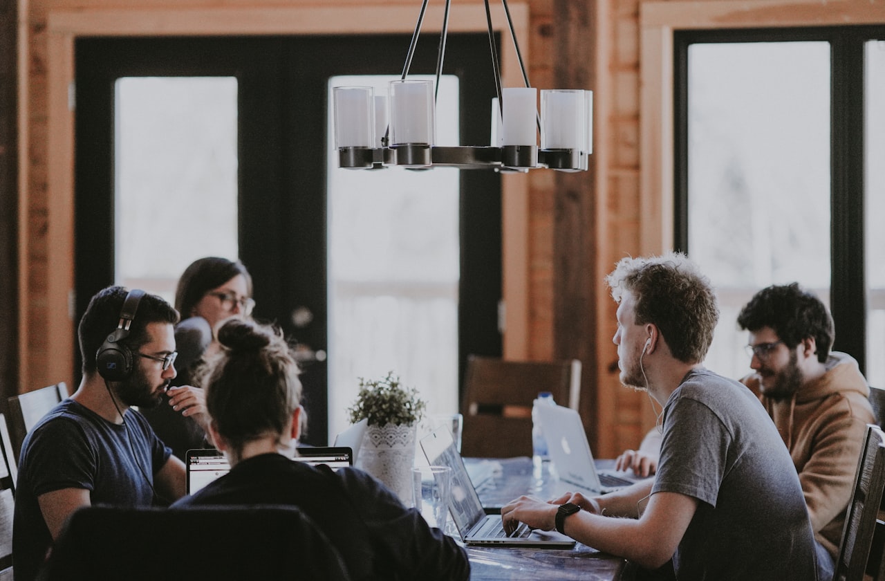 Societies Insurance team meeting around a conference table