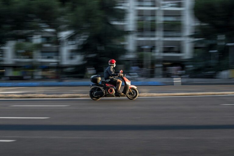 Motorcycle on the road
