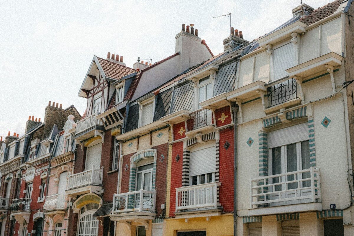 Row of townhouses